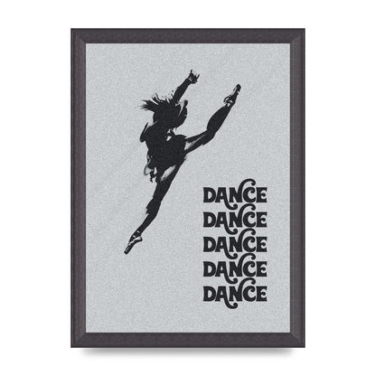 Dance Dance Dance Black White Art For The Home - A4 framed