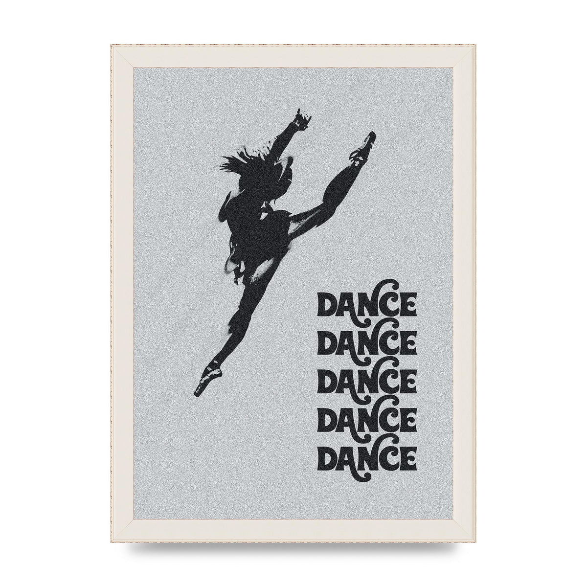 Dance Dance Dance Black White Art For The Home - A4 framed