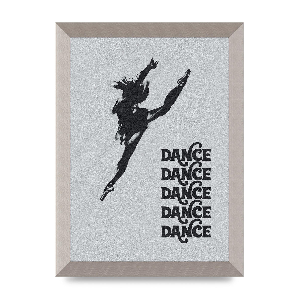 Dance Dance Dance Black White Art For The Home - A4 framed