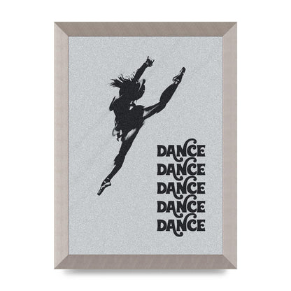 Dance Dance Dance Black White Art For The Home - A4 framed