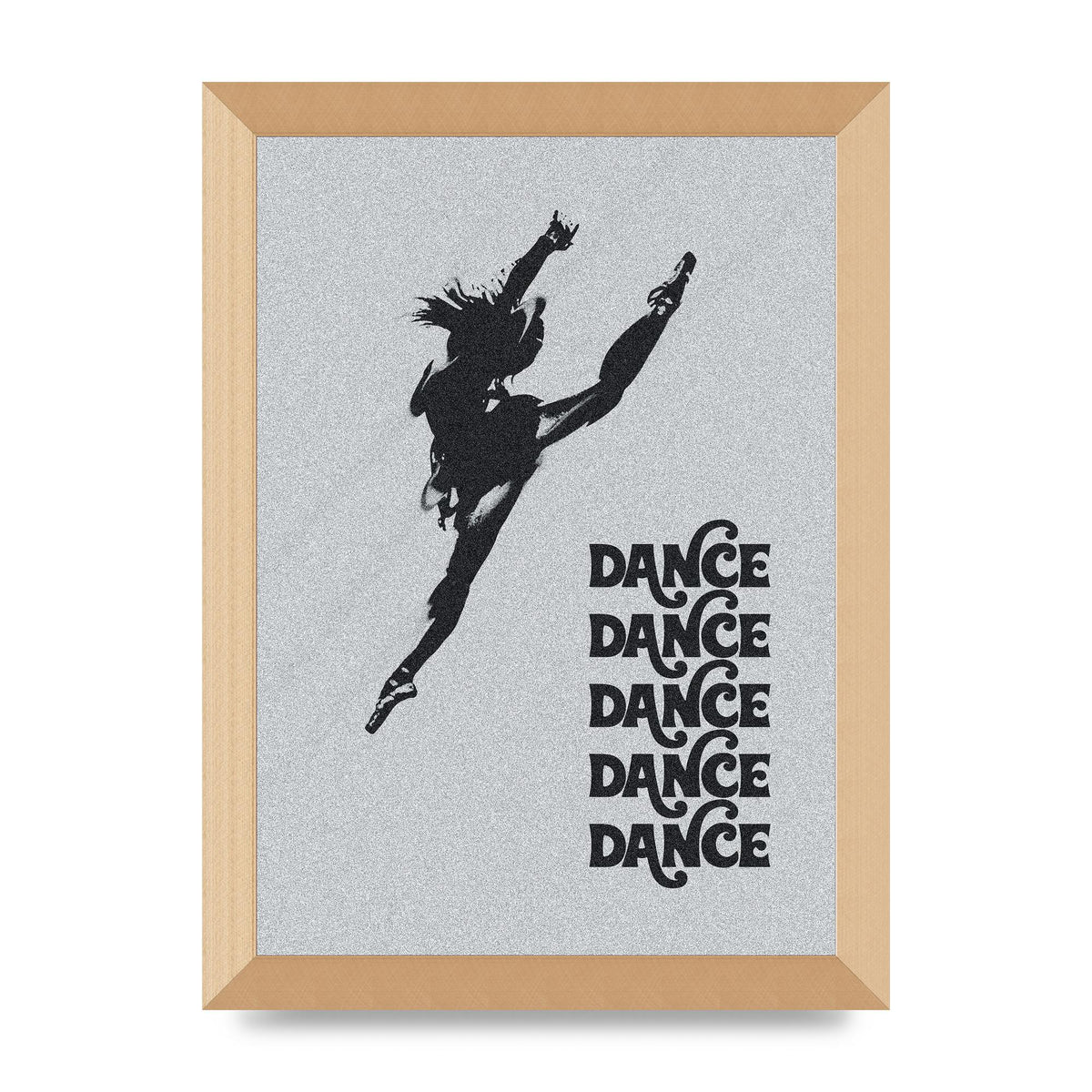 Dance Dance Dance Black White Art For The Home - A4 framed