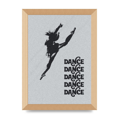 Dance Dance Dance Black White Art For The Home - A4 framed