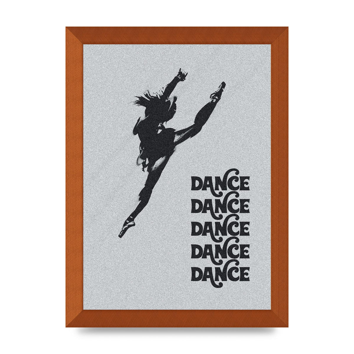 Dance Dance Dance Black White Art For The Home - A4 framed