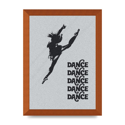 Dance Dance Dance Black White Art For The Home - A4 framed