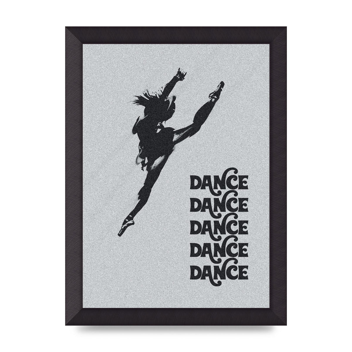 Dance Dance Dance Black White Art For The Home - A4 framed