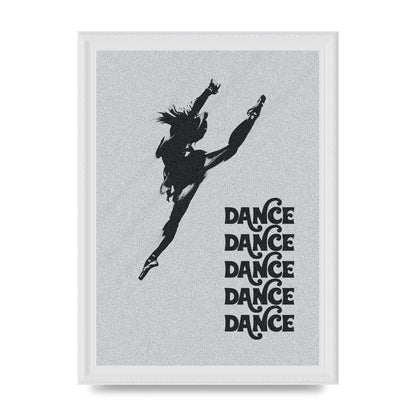 Dance Dance Dance Black White Art For The Home - A4 framed