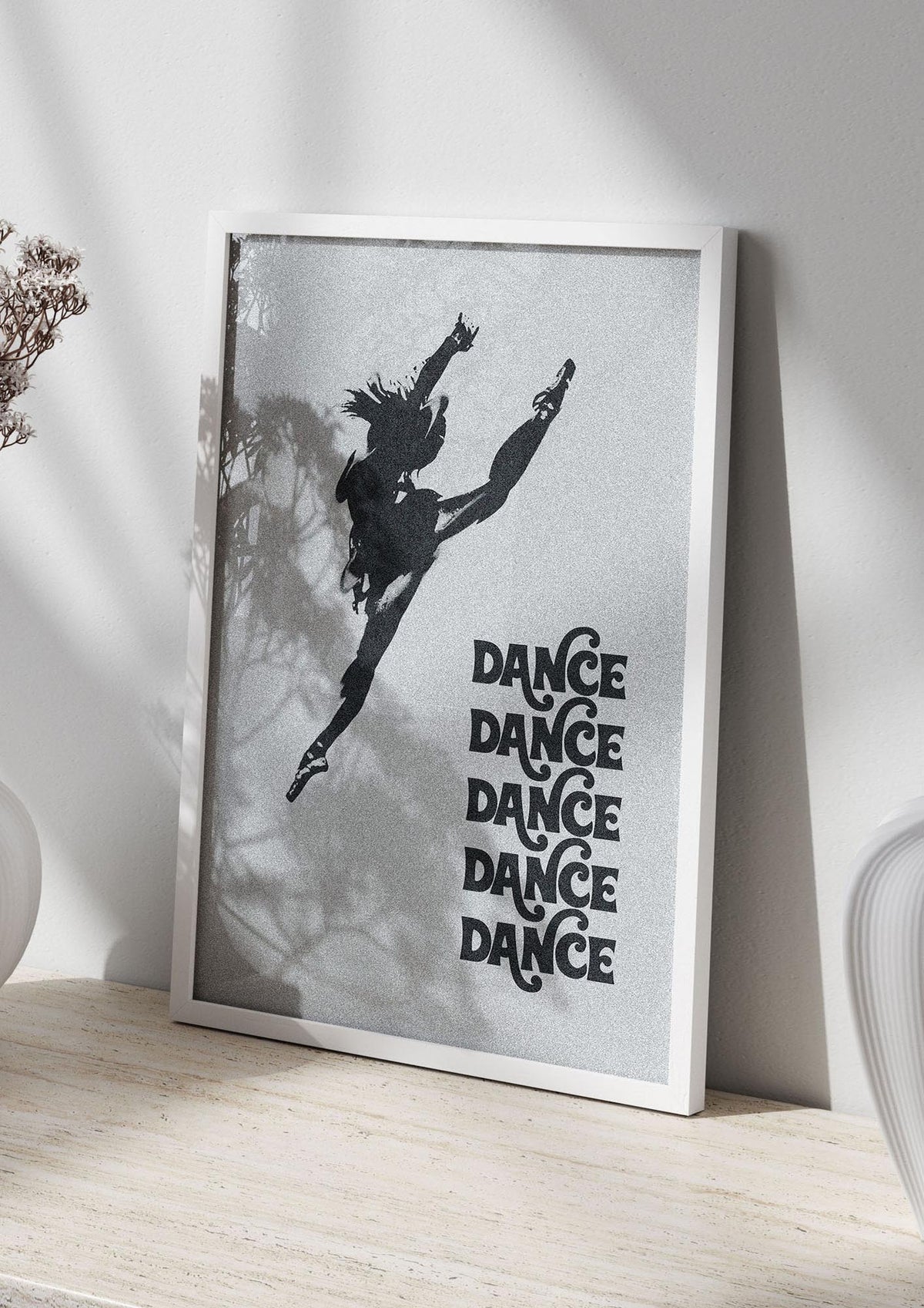 Dance Dance Dance Black White Art For The Home - living room 2