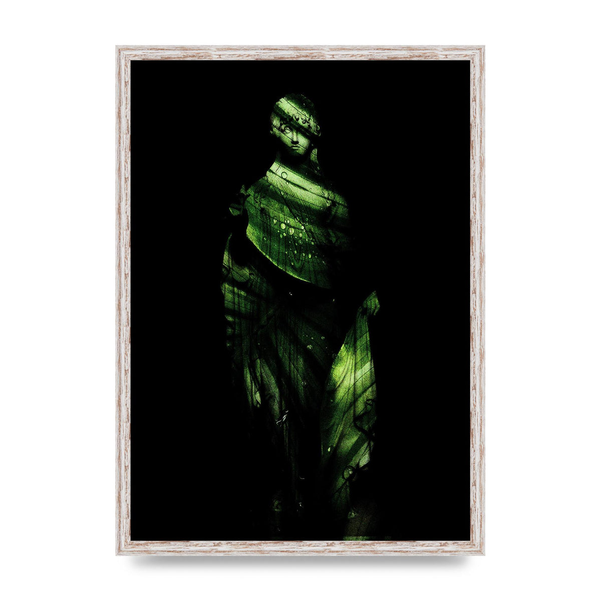 Green Statuette Printed Poster - A2 framed