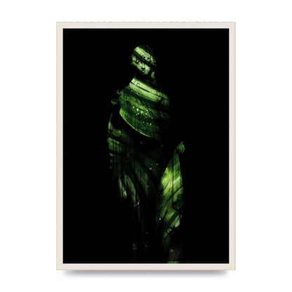 Green Statuette Printed Poster - A2 framed