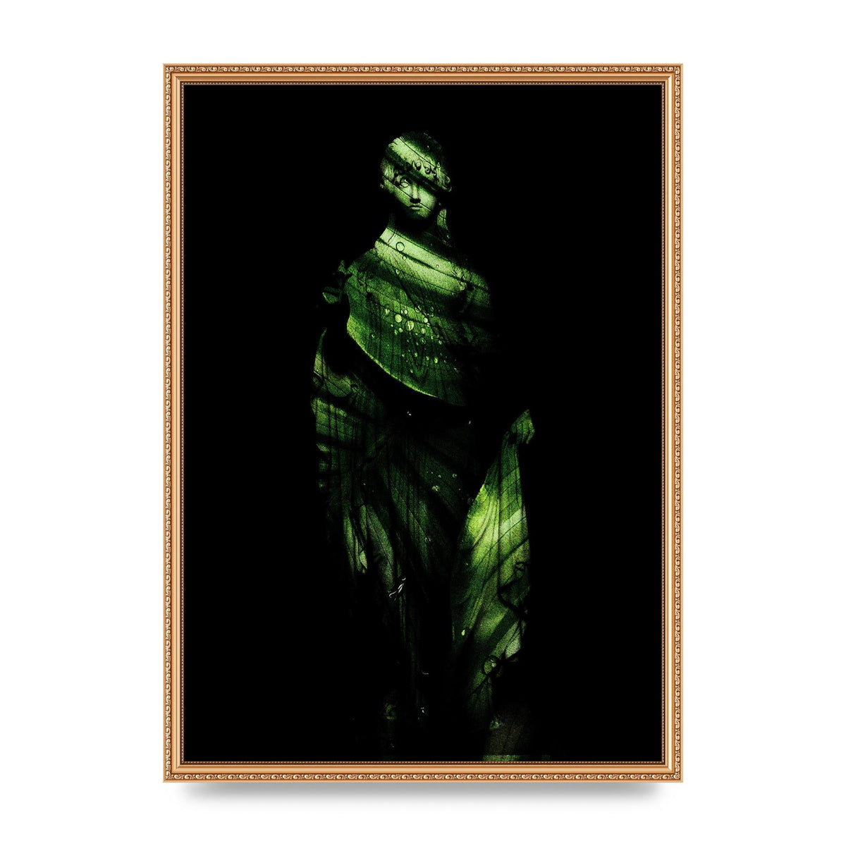Green Statuette Printed Poster - A2 framed