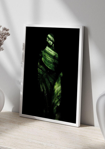 Green Statuette Printed Poster - living room 2