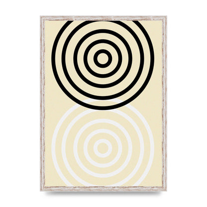 Abstract Circle Clean Wall Art - A2 framed