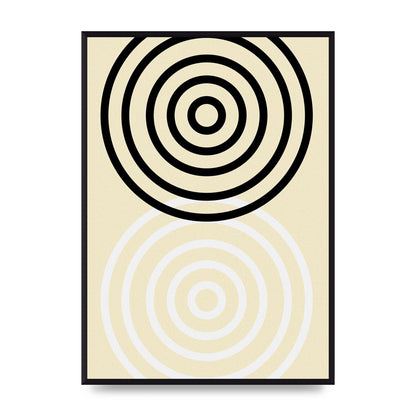Abstract Circle Clean Wall Art - A2 framed