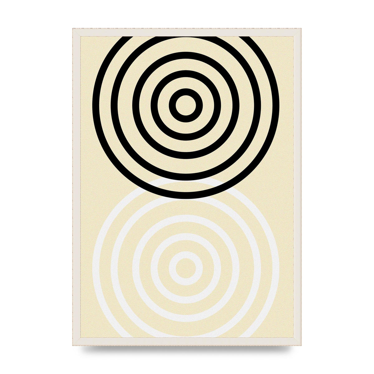 Abstract Circle Clean Wall Art - A2 framed