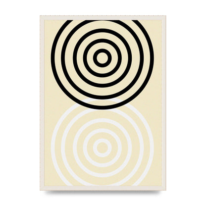 Abstract Circle Clean Wall Art - A2 framed