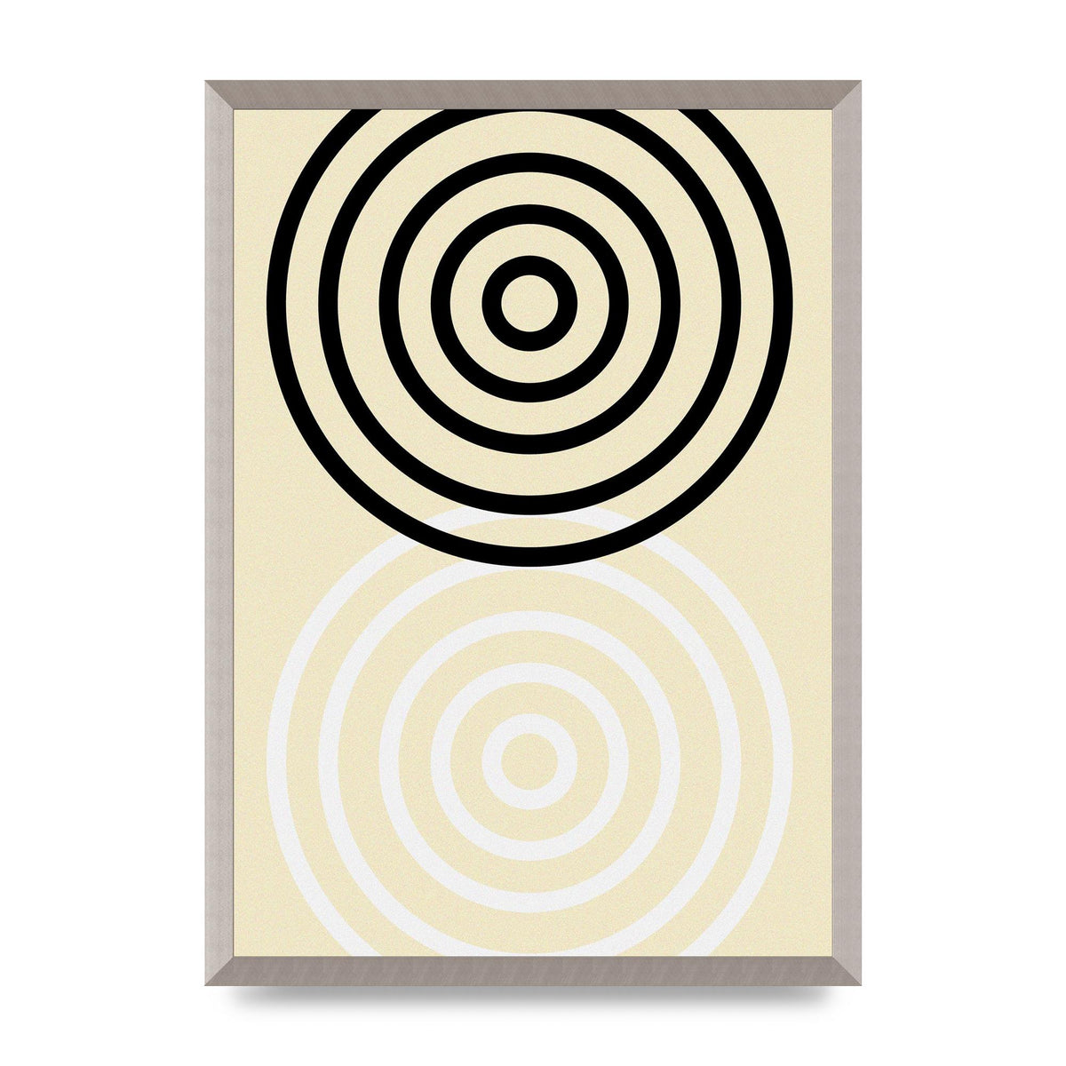 Abstract Circle Clean Wall Art - A2 framed