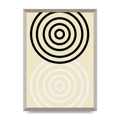 Abstract Circle Clean Wall Art - A2 framed