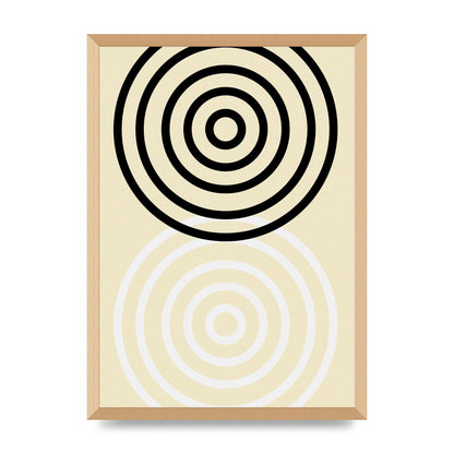 Abstract Circle Clean Wall Art - A2 framed