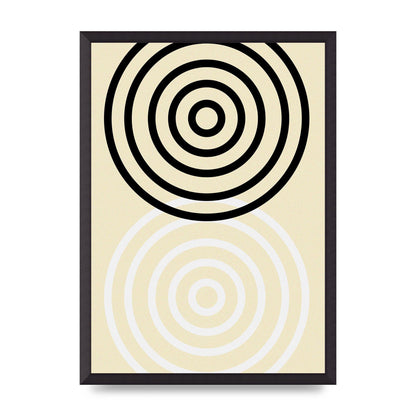 Abstract Circle Clean Wall Art - A2 framed