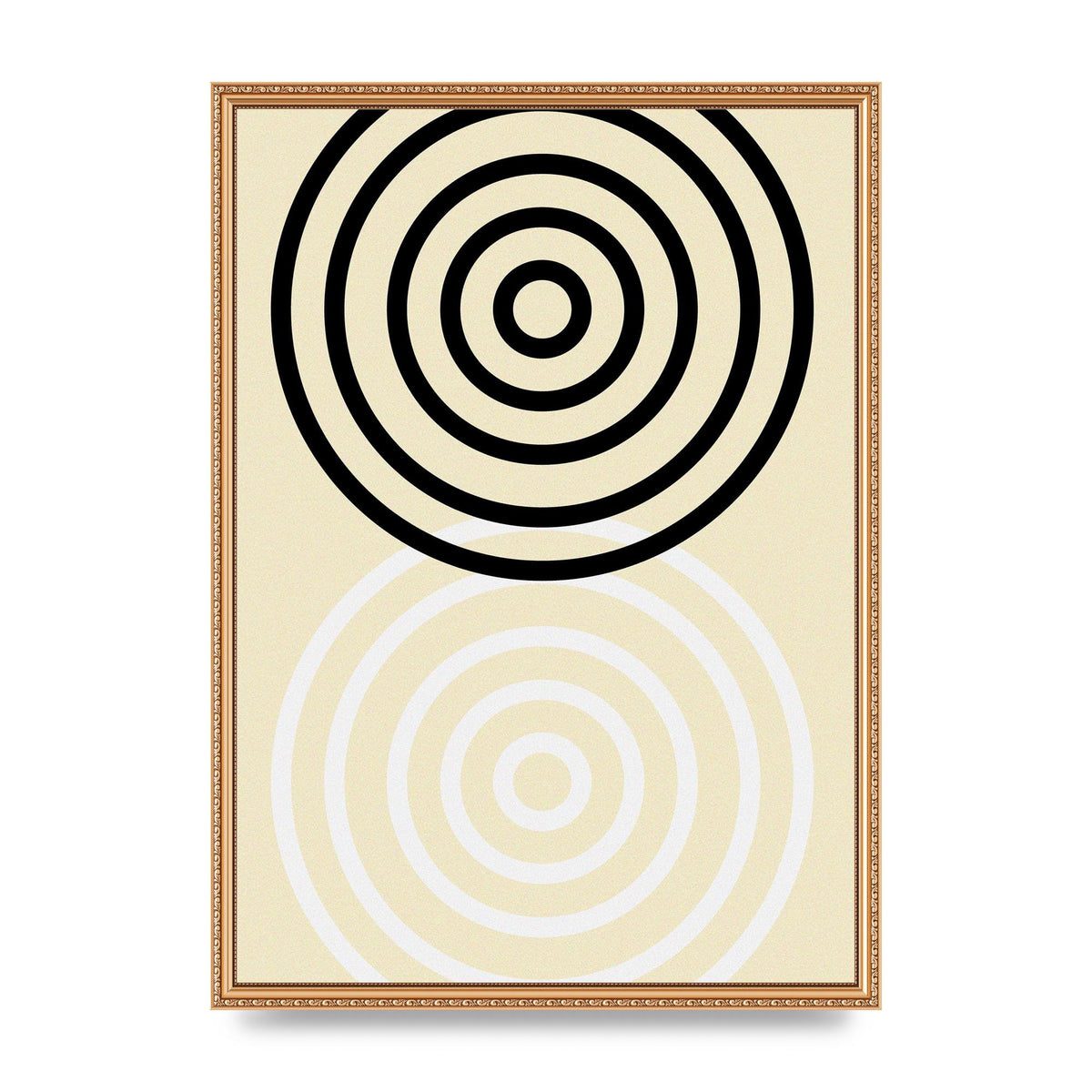 Abstract Circle Clean Wall Art - A2 framed