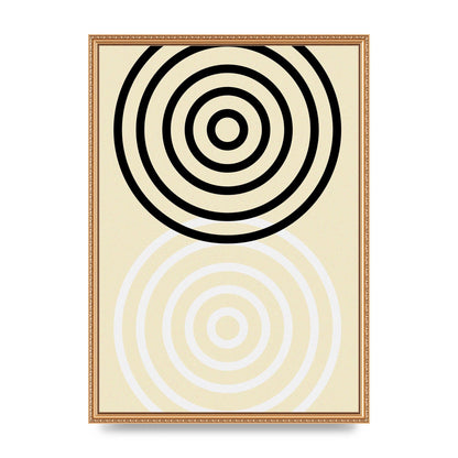 Abstract Circle Clean Wall Art - A2 framed