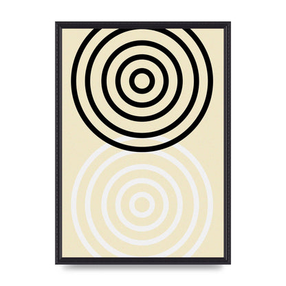 Abstract Circle Clean Wall Art - A2 framed