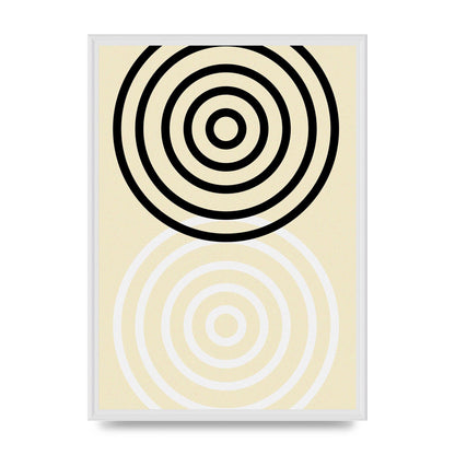 Abstract Circle Clean Wall Art - A2 framed