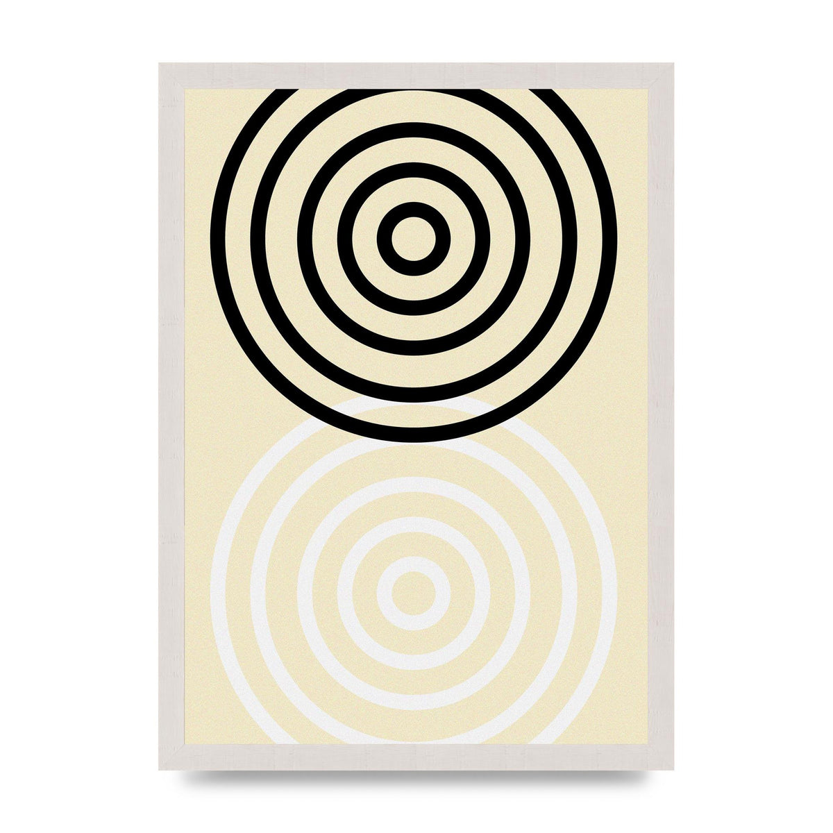 Abstract Circle Clean Wall Art - A3 framed