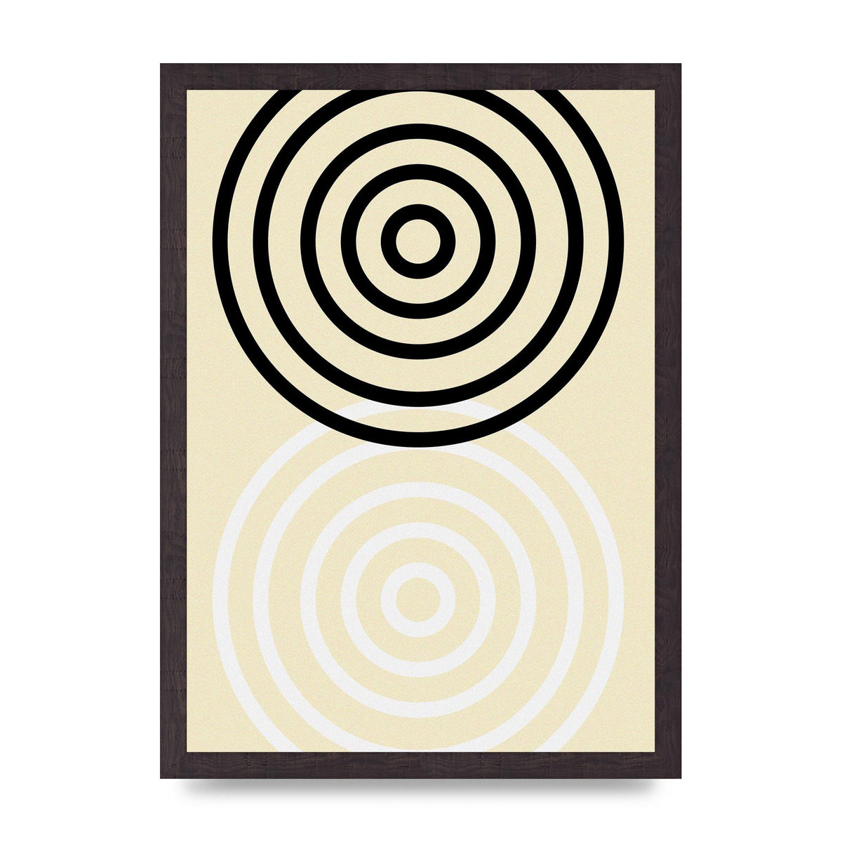 Abstract Circle Clean Wall Art - A3 framed