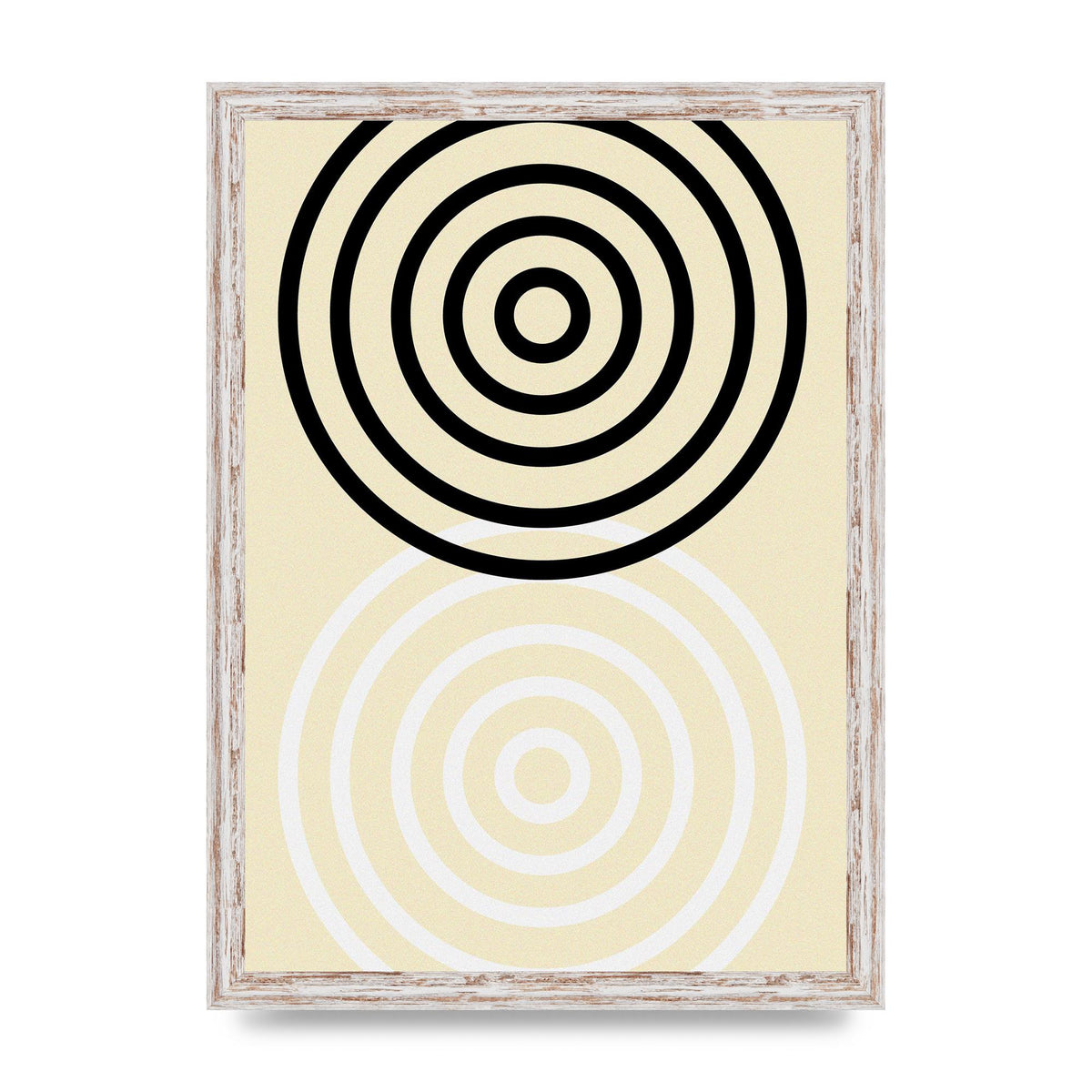 Abstract Circle Clean Wall Art - A3 framed