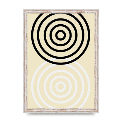 Abstract Circle Clean Wall Art - A3 framed