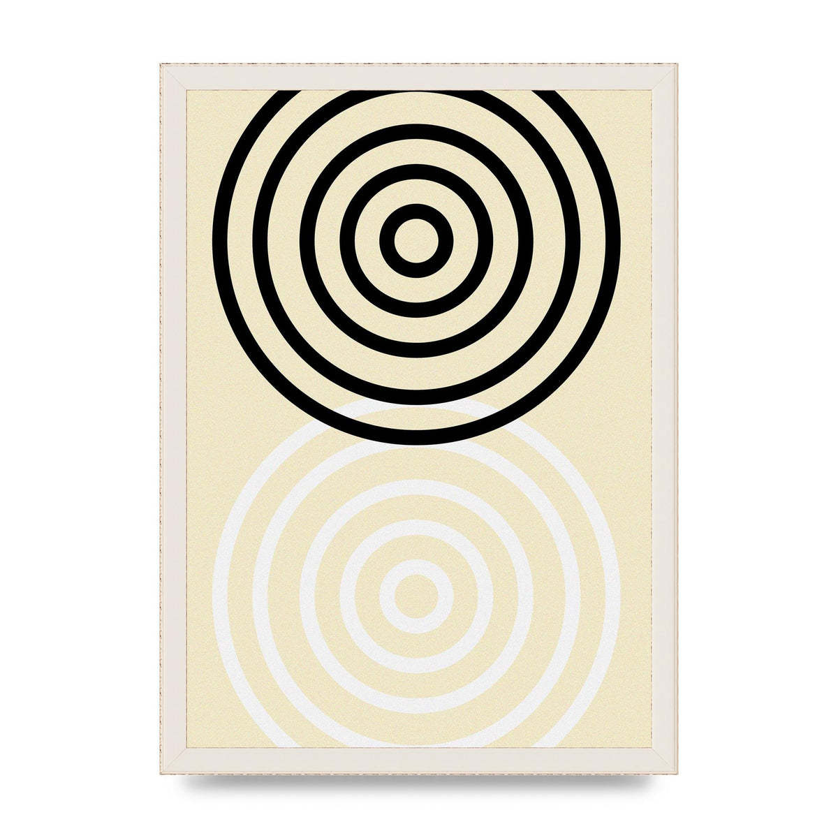 Abstract Circle Clean Wall Art - A3 framed