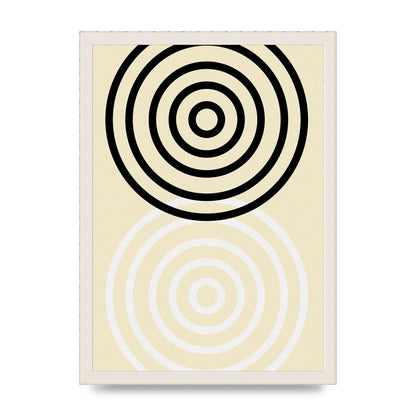 Abstract Circle Clean Wall Art - A3 framed