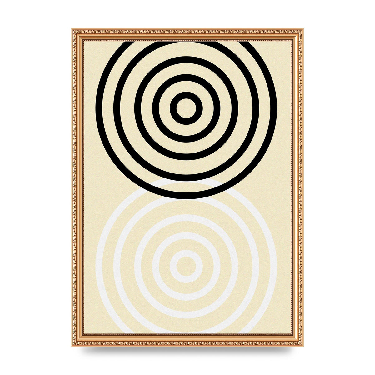 Abstract Circle Clean Wall Art - A3 framed