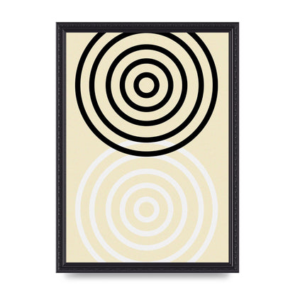 Abstract Circle Clean Wall Art - A3 framed