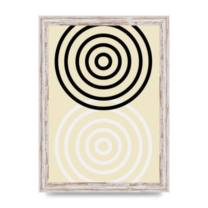 Abstract Circle Clean Wall Art - A4 framed