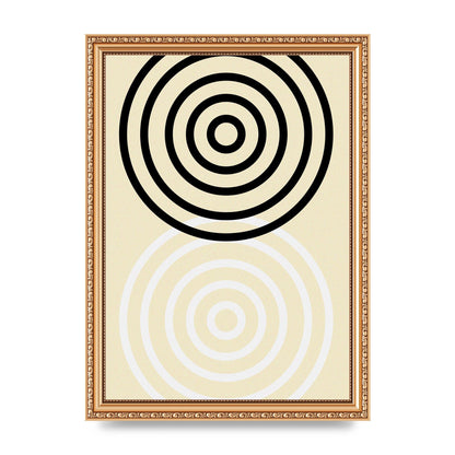 Abstract Circle Clean Wall Art - A4 framed