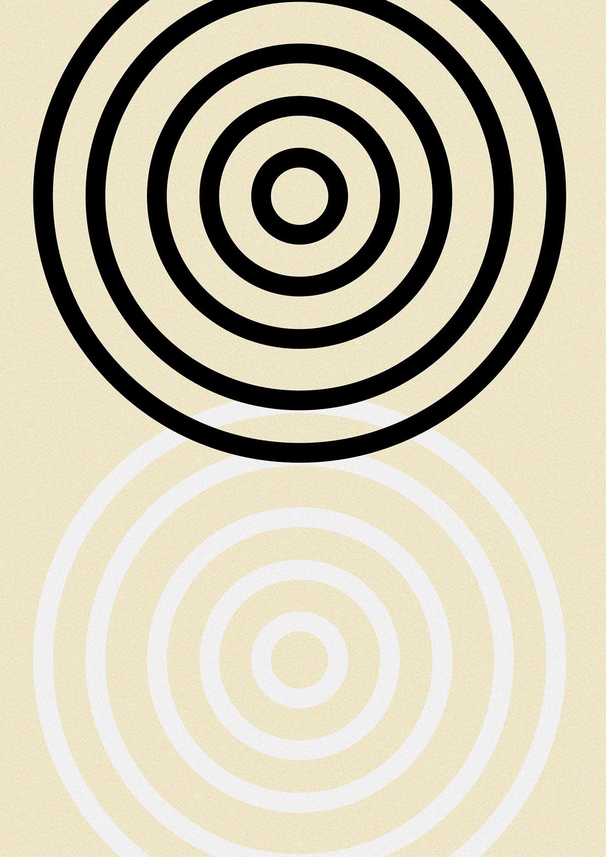 Abstract Circle Clean Wall Art - detail