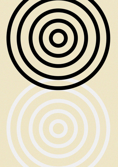 Abstract Circle Clean Wall Art - detail