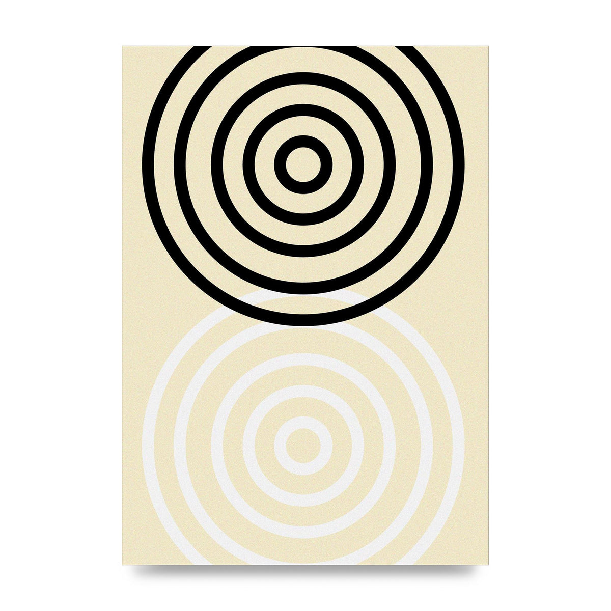 Abstract Circle Clean Wall Art - unframed print