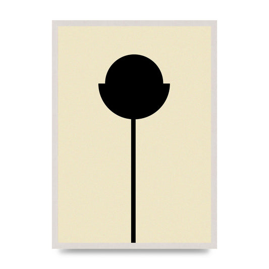 Abstract Flower Art For The Home - A2 framed
