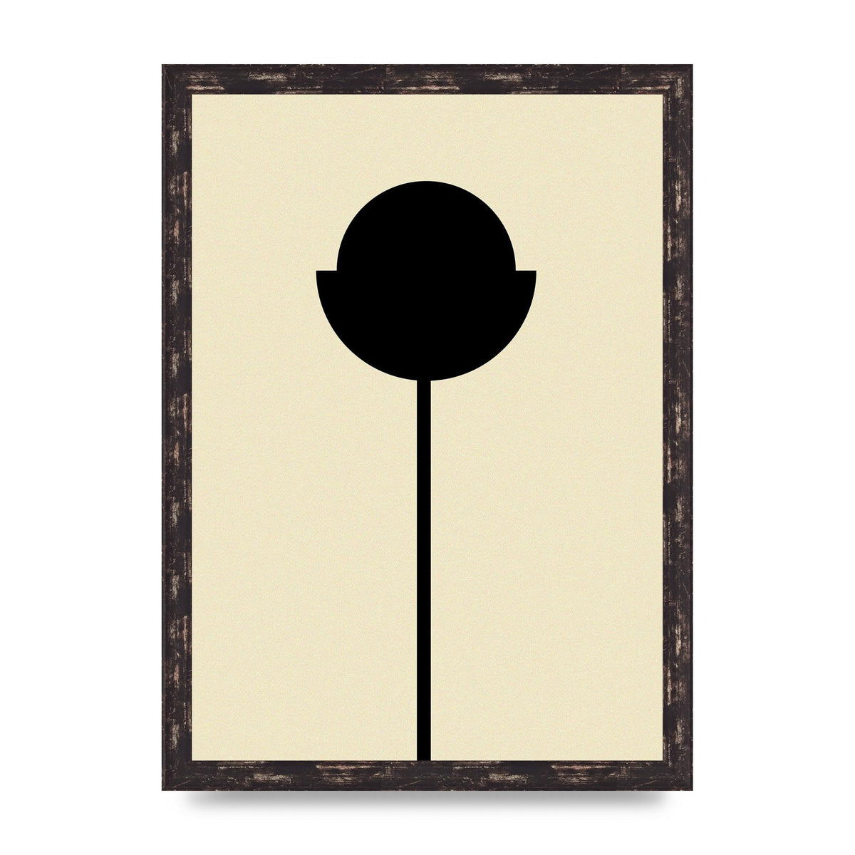 Abstract Flower Art For The Home - A3 framed