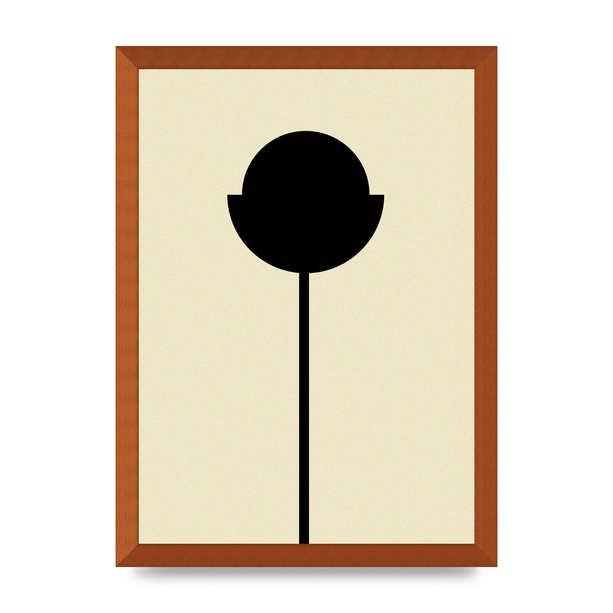 Abstract Flower Art For The Home - A3 framed
