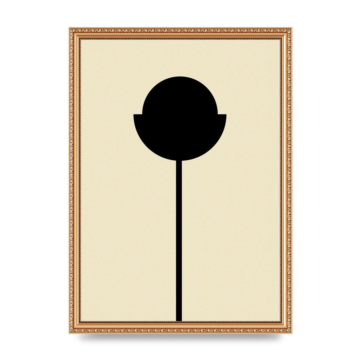 Abstract Flower Art For The Home - A3 framed