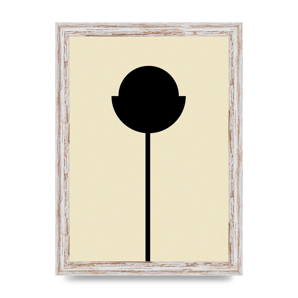 Abstract Flower Art For The Home - A4 framed