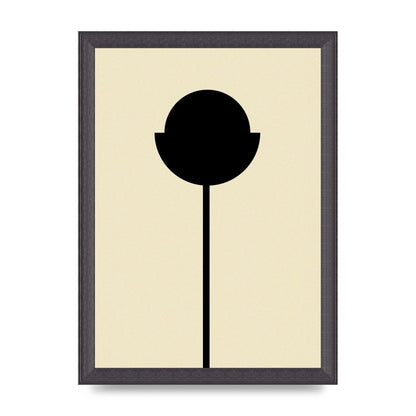 Abstract Flower Art For The Home - A4 framed