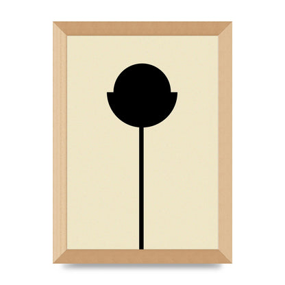 Abstract Flower Art For The Home - A4 framed