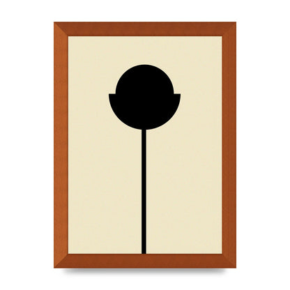 Abstract Flower Art For The Home - A4 framed