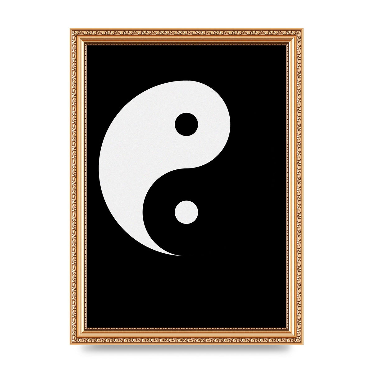 Yin Yang Minimalist Printed Poster - A4 framed