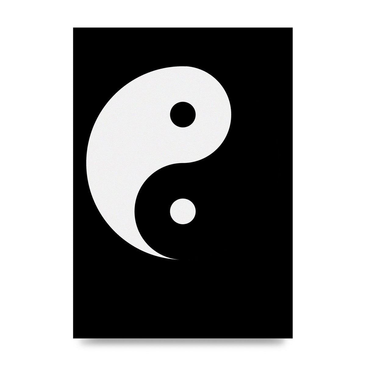 Yin Yang Minimalist Printed Poster - unframed print